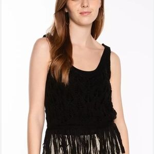 Zara Knit Top With Tassel Detail. Brand New. Women's Size Small